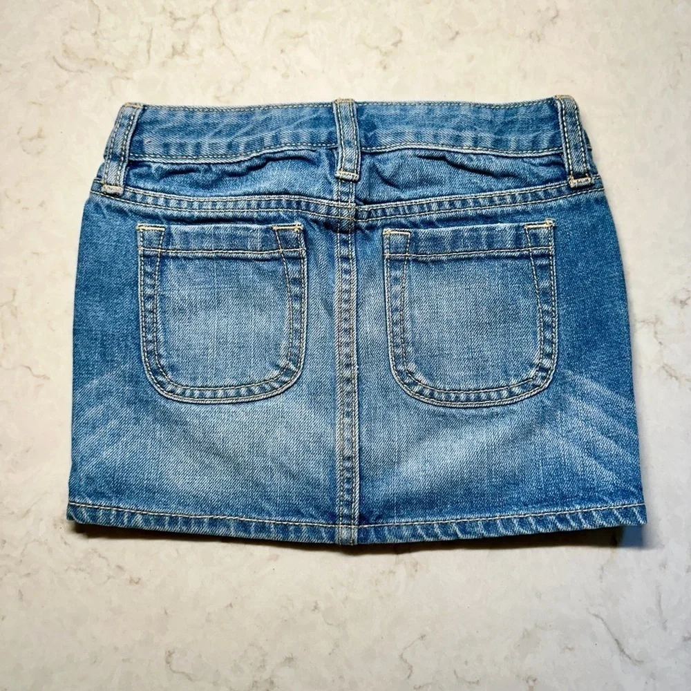 GAP KIDS/BABY GAP/OLD NAVY, SET/3, GIRLS SKIRTS. GAP KIDS, BLUE DENIM SKIRT.